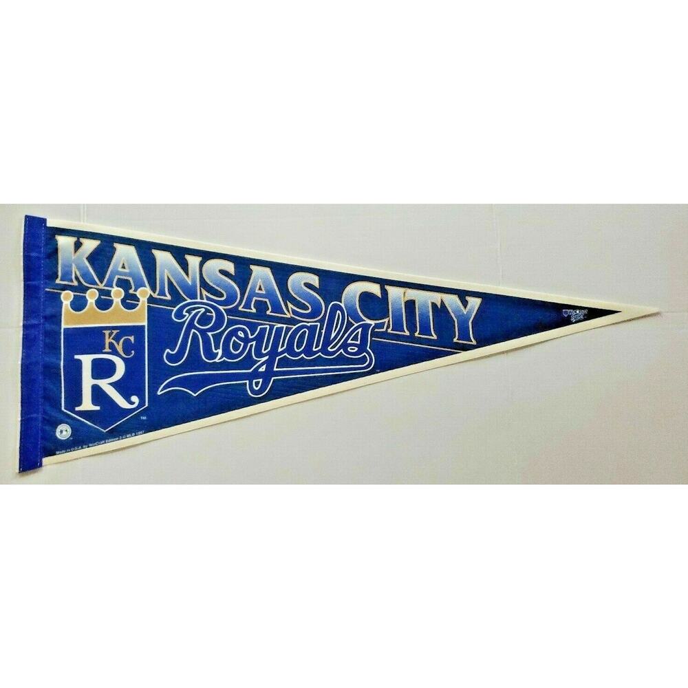Rare Vintage 1997 MLB Pennant Kansas City Royals WinCraft Sports 12" x 30" NOS